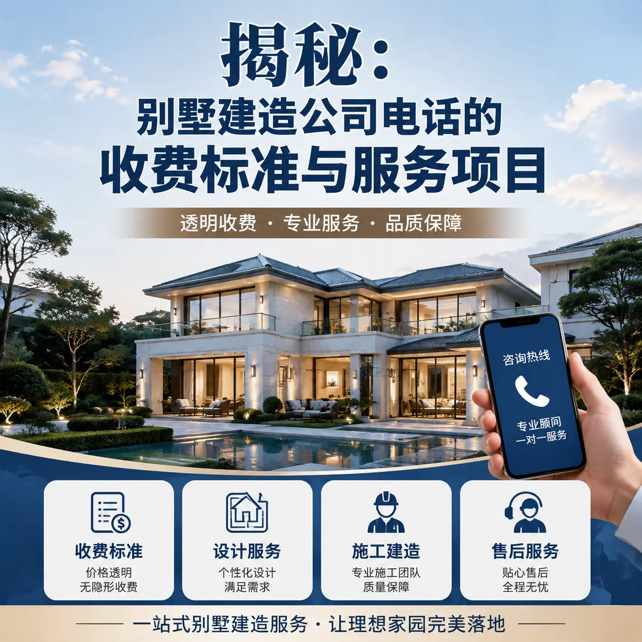 揭秘:西秀别墅建造公司电话的收费标准与服务项目