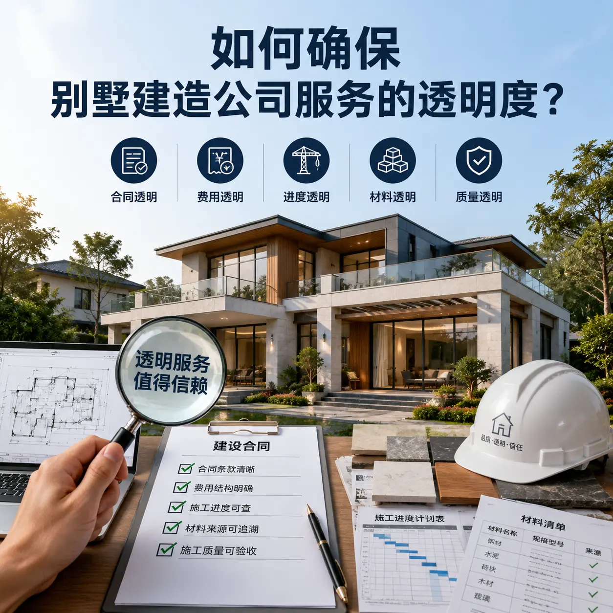 在 西秀 如何确保别墅建造公司服务的透明度?