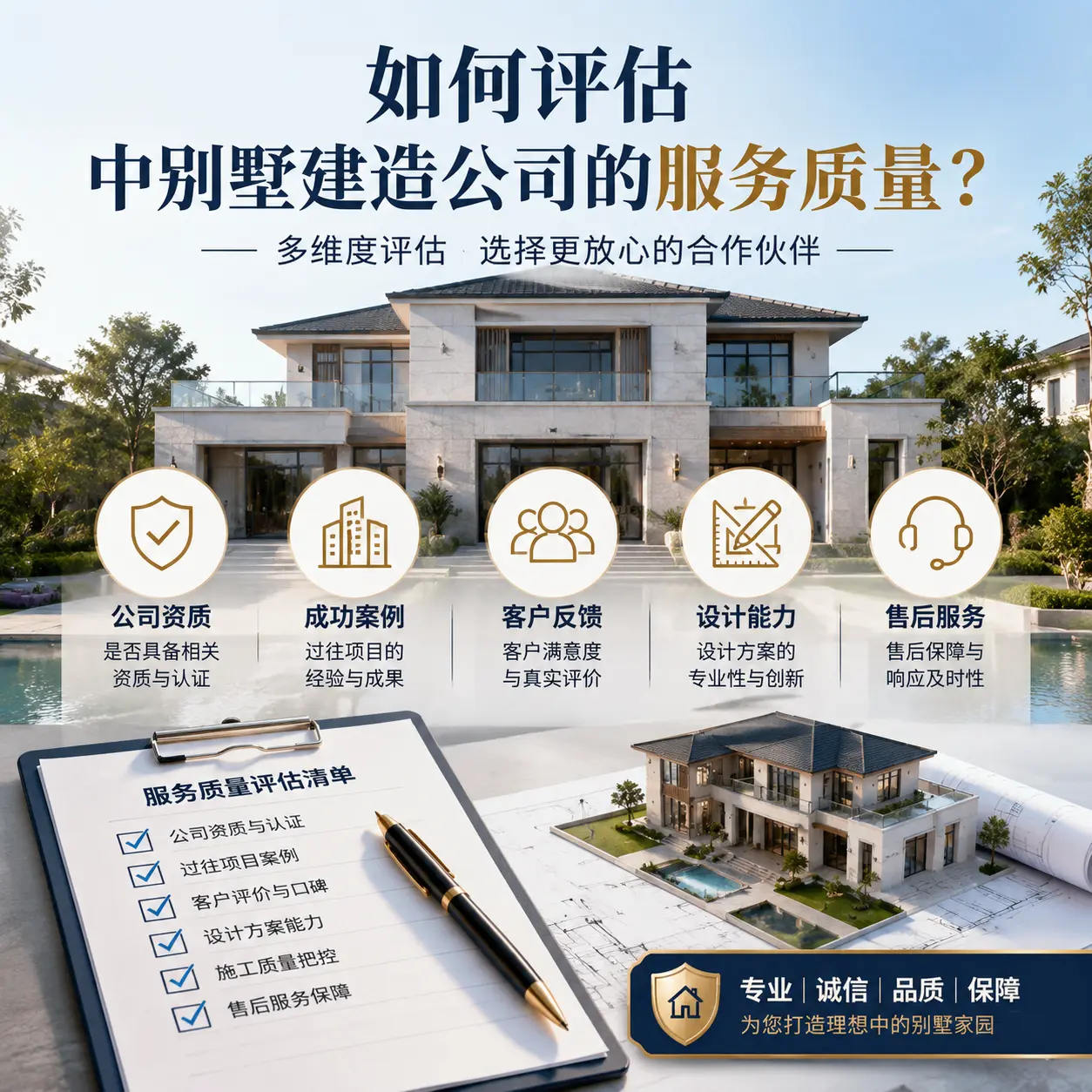 如何评估 西秀 中别墅建造公司的服务质量?
