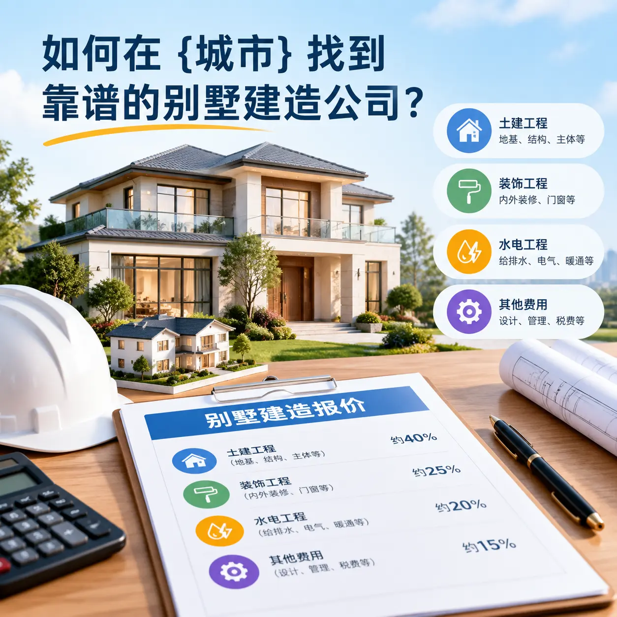如何在 西秀 找到靠谱的别墅建造公司?