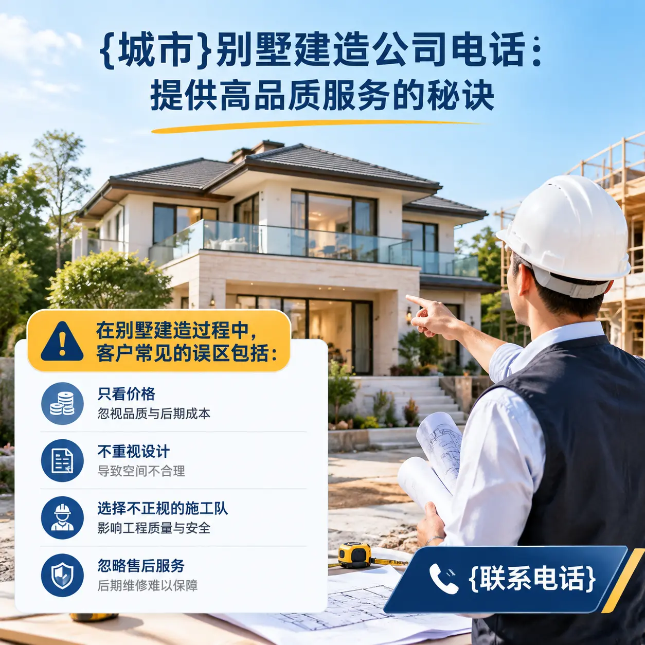 西秀别墅建造公司电话:提供高品质服务的秘诀