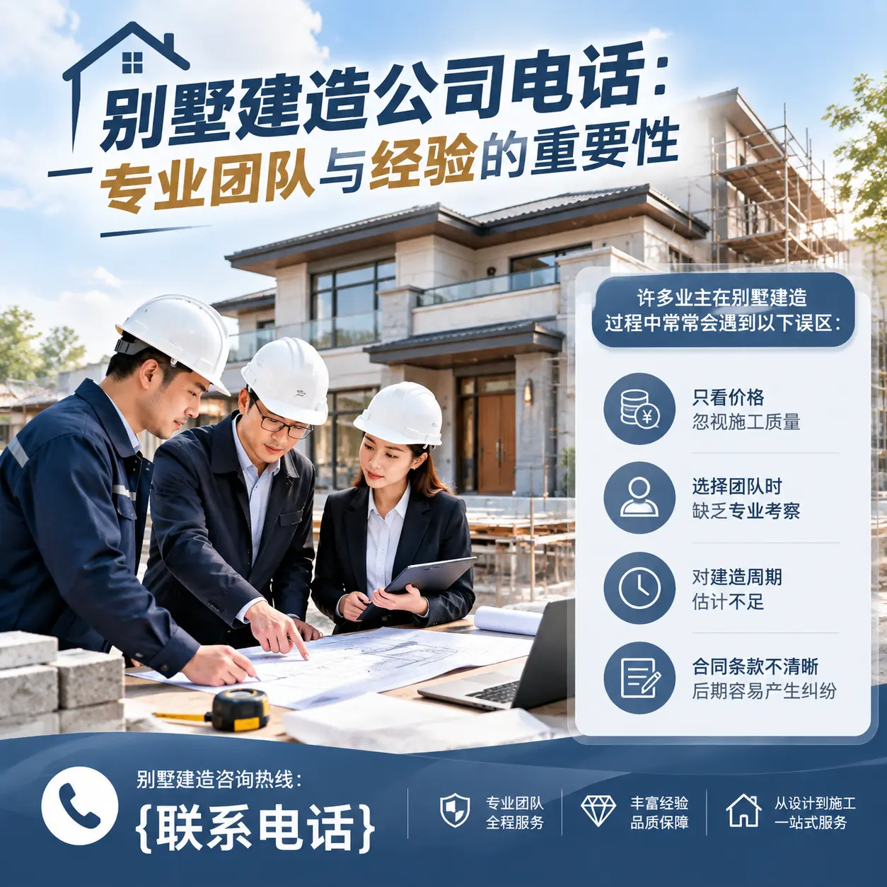 西秀别墅建造公司电话：专业团队与经验的重要性