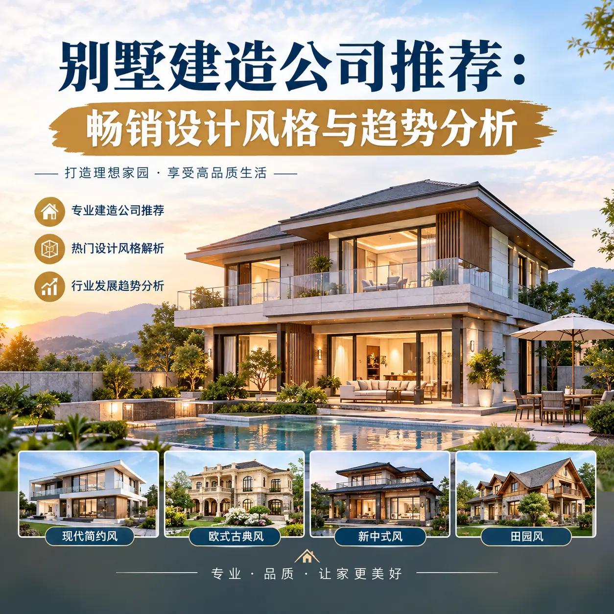 别墅建造公司推荐: 西秀 畅销设计风格与趋势分析