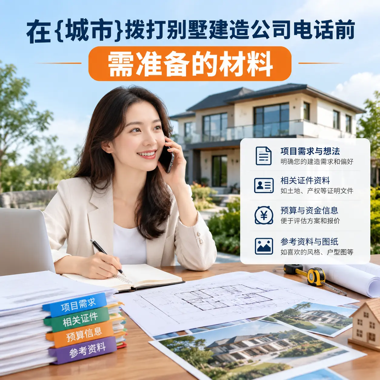 在西秀拨打别墅建造公司电话前需准备的材料