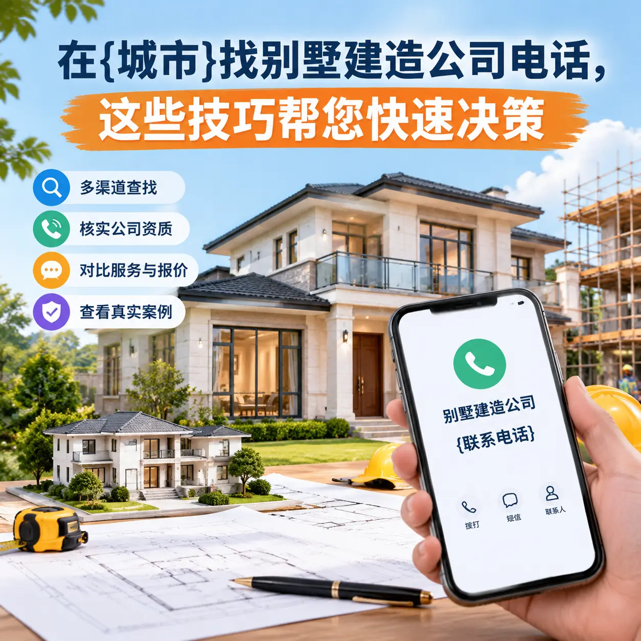 在西秀找别墅建造公司电话，这些技巧帮您快速决策